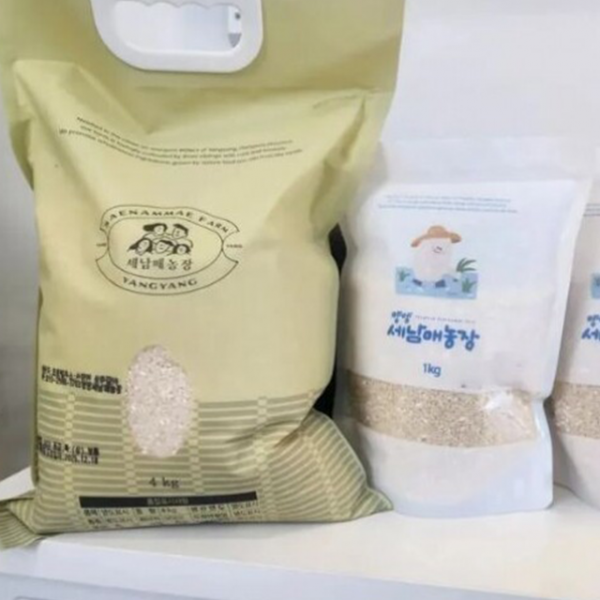 상운유통(양양세남매농장),25년 양양세남매농장 누룽지 향 찹쌀 4kg*2,10kg(25년생산한 쌀 품종:고향찰) 일반찹쌀 품종:보람찰