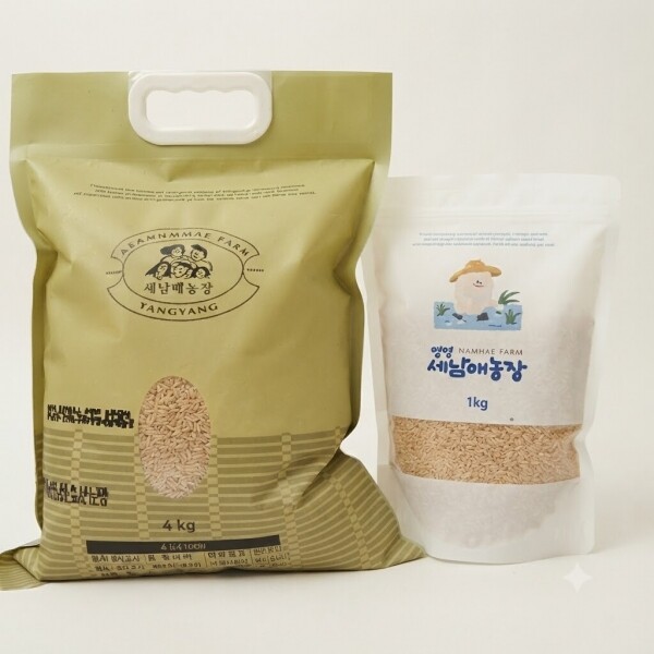 상운유통(양양세남매농장),26년 양양세남매농장 일반 찹쌀 1kg*10 4kg*2,10kg(25년생산한 쌀 품종:보람찰)